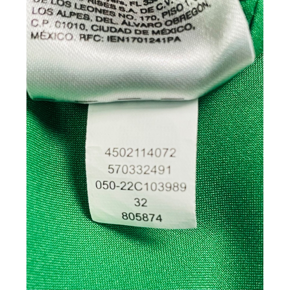 Chicos Size 2 US 12 Green Floral Satin Maxi Shirt Dress Long Sleeve Button Front - Picture 10 of 10